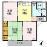 宇野線<宇野みなと線>/早島駅 徒歩12分 2階 築28年 3DKの間取り