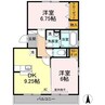 山陽本線（中国）/新倉敷駅 徒歩39分 2階 築16年 2DKの間取り