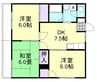 山陽本線（中国）/新倉敷駅 徒歩23分 1階 築33年 3DKの間取り