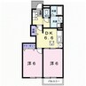 山陽本線（中国）/新倉敷駅 バス:13分:停歩4分 1階 築19年 2DKの間取り