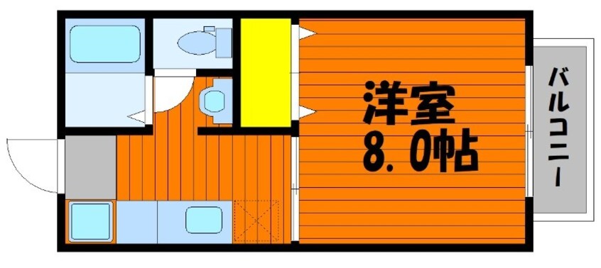 間取図 吉備線<桃太郎線>/東総社駅 徒歩14分 1階 築28年