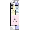 山陽本線（中国）/新倉敷駅 徒歩5分 2階 築8年 1Kの間取り