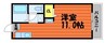 山陽本線（中国）/倉敷駅 徒歩10分 2階 築31年 1Rの間取り