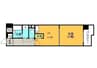 山陽本線（中国）/中庄駅 徒歩6分 4階 築35年 1DKの間取り