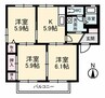 山陽本線（中国）/新倉敷駅 徒歩27分 2階 築26年 3Kの間取り