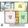山陽本線（中国）/中庄駅 徒歩23分 1階 築23年 2DKの間取り