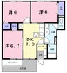 山陽本線（中国）/新倉敷駅 バス:7分:停歩4分 1階 築23年 3DKの間取り