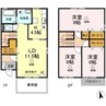 山陽本線（中国）/倉敷駅 徒歩21分 1-2階 築17年 3LDKの間取り