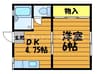 水島臨海鉄道水島本線/浦田駅 徒歩7分 1階 築34年 1DKの間取り