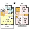 山陽本線（中国）/倉敷駅 徒歩21分 1-2階 築12年 3LDKの間取り