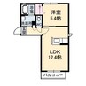 山陽本線（中国）/鴨方駅 徒歩12分 2階 築18年 1LDKの間取り