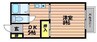 山陽本線（中国）/倉敷駅 徒歩19分 2階 築29年 1DKの間取り