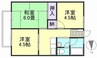 山陽本線（中国）/倉敷駅 徒歩37分 2階 築41年 3Kの間取り