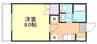 山陽本線（中国）/新倉敷駅 徒歩7分 1階 築29年 1Kの間取り