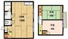 井原鉄道井原線/子守唄の里高屋駅 徒歩14分 1-2階 築37年 2LDKの間取り