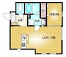 瀬戸大橋線/児島駅 徒歩19分 2階 築3年 1LDKの間取り