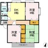 山陽本線（中国）/西阿知駅 徒歩35分 2階 築31年 3DKの間取り