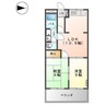 山陽本線（中国）/倉敷駅 徒歩18分 2階 築28年 2LDKの間取り
