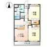 山陽本線（中国）/西阿知駅 徒歩13分 2階 築14年 2LDKの間取り