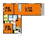 山陽本線（中国）/倉敷駅 徒歩16分 3階 築8年 1LDKの間取り
