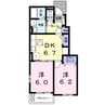 山陽本線（中国）/新倉敷駅 バス:14分:停歩8分 1階 築6年 2DKの間取り