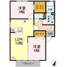 水島臨海鉄道水島本線/常盤駅 徒歩26分 2階 築18年 2LDKの間取り
