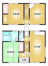 山陽本線（中国）/倉敷駅 徒歩37分 1-2階 築36年 3DKの間取り