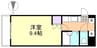 山陽本線（中国）/新倉敷駅 徒歩17分 2階 築29年 1Kの間取り