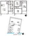 山陽本線（中国）/新倉敷駅 徒歩21分 1-2階 築11年 3LDKの間取り
