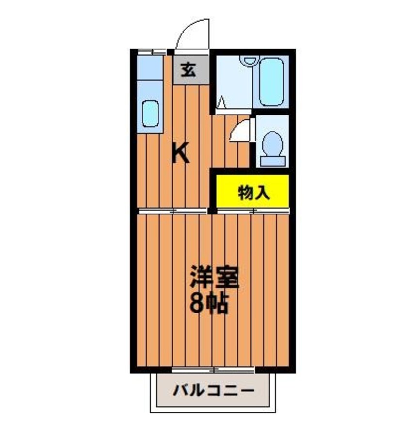 間取図 水島臨海鉄道水島本線/常盤駅 徒歩25分 1階 築29年