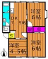 山陽本線（中国）/西阿知駅 徒歩9分 2階 築34年 3DKの間取り