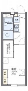 山陽本線（中国）/倉敷駅 徒歩17分 1階 築19年 1Kの間取り