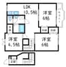 井原鉄道井原線/井原駅 徒歩7分 2階 築27年 3LDKの間取り