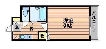 間取図 山陽本線（中国）/新倉敷駅 徒歩15分 8階 築29年