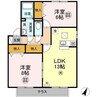山陽本線（中国）/倉敷駅 バス:15分:停歩32分 1階 築23年 2LDKの間取り