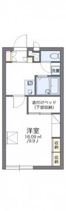 山陽本線（中国）/新倉敷駅 徒歩22分 2階 築20年 1Kの間取り