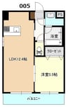山陽本線（中国）/倉敷駅 徒歩7分 3階 築14年 1LDKの間取り
