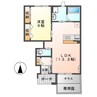 桜パーク 1LDKの間取り