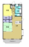 吉備線<桃太郎線>/東総社駅 徒歩16分 2階 築15年 2LDKの間取り
