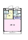 山陽本線（中国）/中庄駅 徒歩6分 3階 築19年 1Kの間取り
