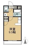 山陽本線（中国）/中庄駅 徒歩6分 3階 築30年 1Rの間取り