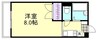 山陽本線（中国）/倉敷駅 徒歩18分 2階 築29年 1Kの間取り