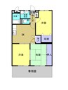 伯備線/総社駅 徒歩16分 1階 築22年 3DKの間取り