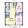 山陽本線（中国）/倉敷駅 徒歩20分 2階 築34年 2LDKの間取り
