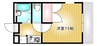 水島臨海鉄道水島本線/球場前駅 徒歩17分 2階 築28年 1Kの間取り
