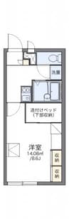 山陽本線（中国）/西阿知駅 徒歩20分 1階 築23年 1Kの間取り