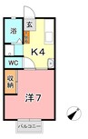 水島臨海鉄道水島本線/栄駅 徒歩24分 2階 築31年 1Kの間取り