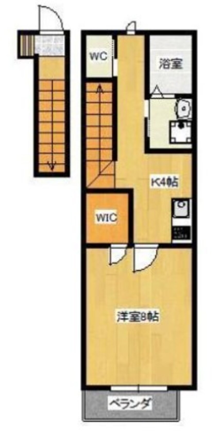 間取図 瀬戸大橋線/茶屋町駅 徒歩38分 2階 築2年
