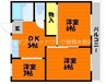 山陽本線（中国）/倉敷駅 徒歩17分 2階 築36年 3DKの間取り