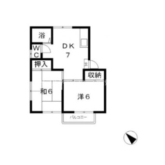 間取図 水島臨海鉄道水島本線/常盤駅 徒歩26分 1階 築30年